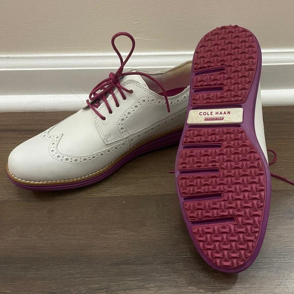 Cole Haan Women’s Zerogrand OG Wingtip Oxford Golf Shoes- Size 9 - Picture 3 of 6
